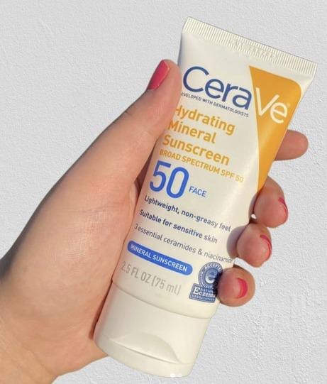 CeraVe Hydrating Mineral Sunscreen SPF 50
